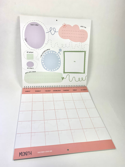 My First Year NICU Calendar - English