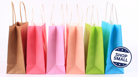 Shopping bags, shop small, small business saturday