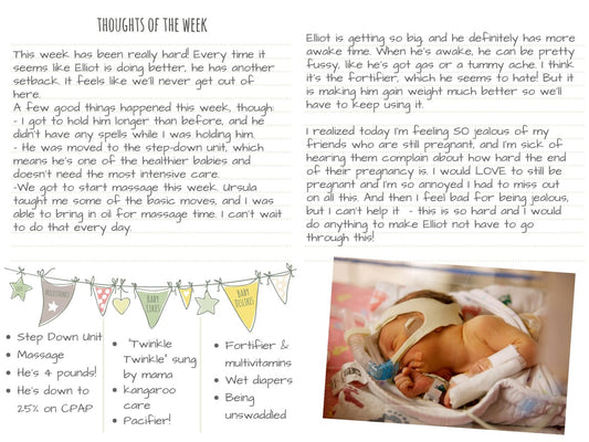 How to use Our NICU Journey Daily Notes Journal