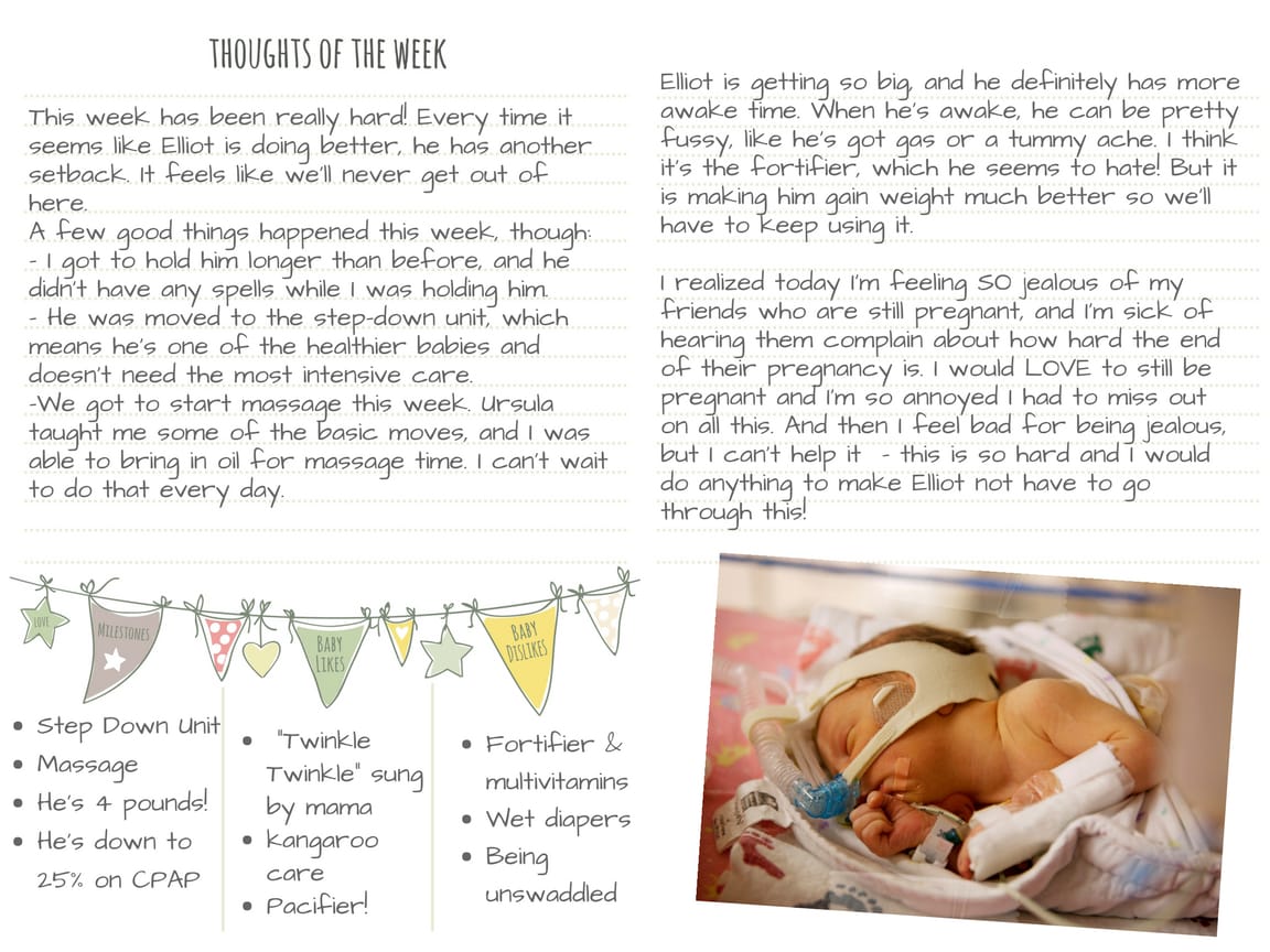 How to use Our NICU Journey Daily Notes Journal