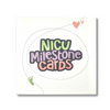 Box of NICU Milestone Cards flat lay image of top of box