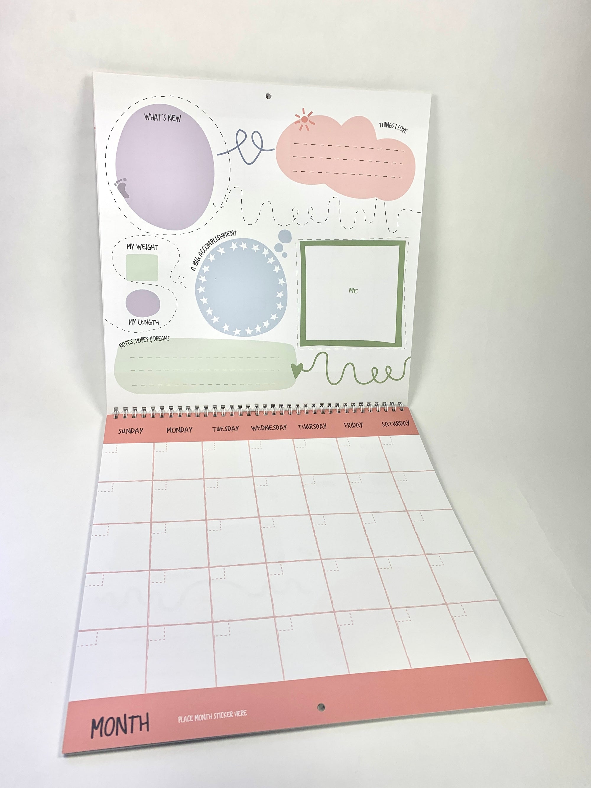 My First Year NICU Calendar - English