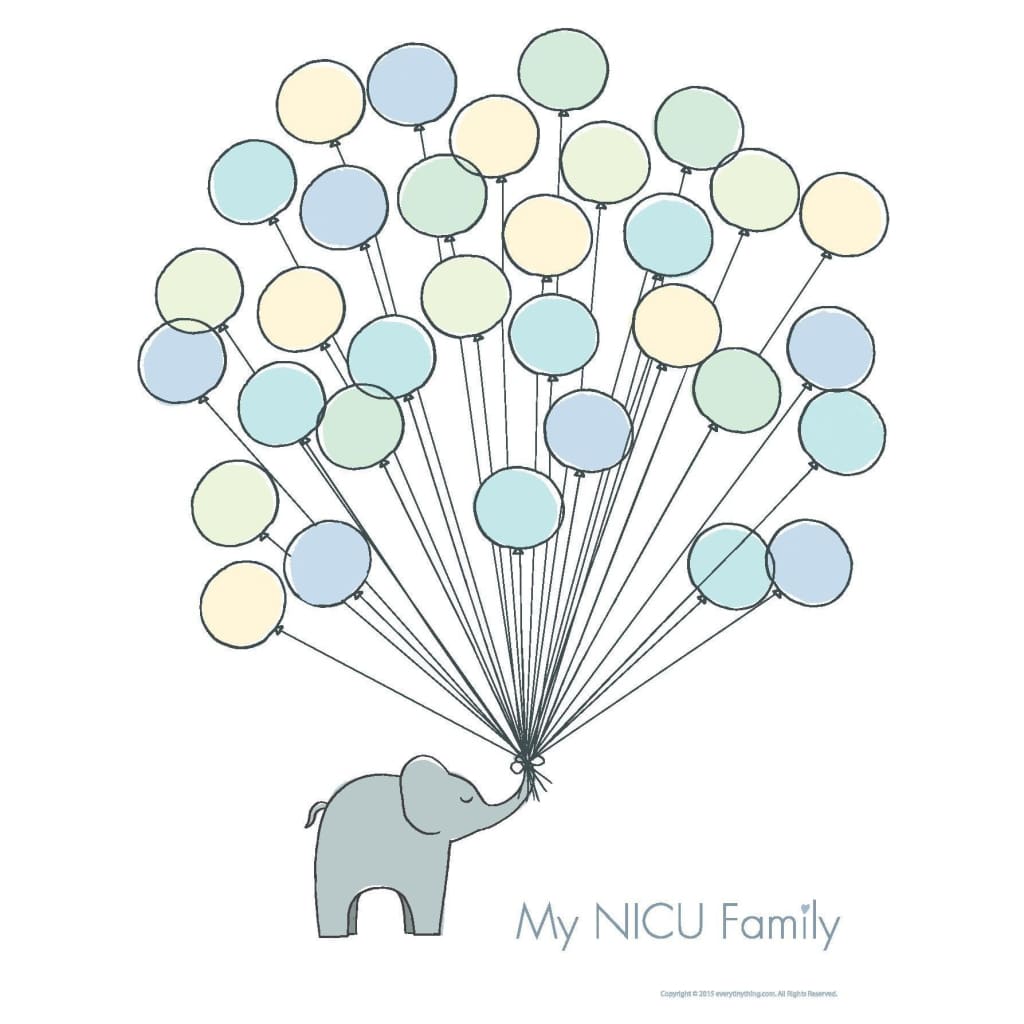 My NICU Family Poster - Hope - Blue / 8.5x11