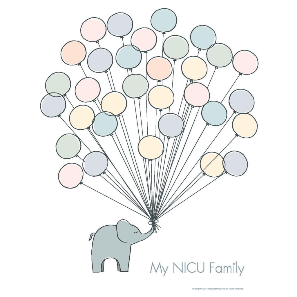 My NICU Family Poster - Hope - Multicolor / 8.5x11